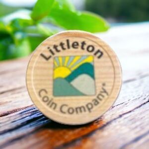 Littleton Coin Company Wooden Buffalo Nickel- Rare